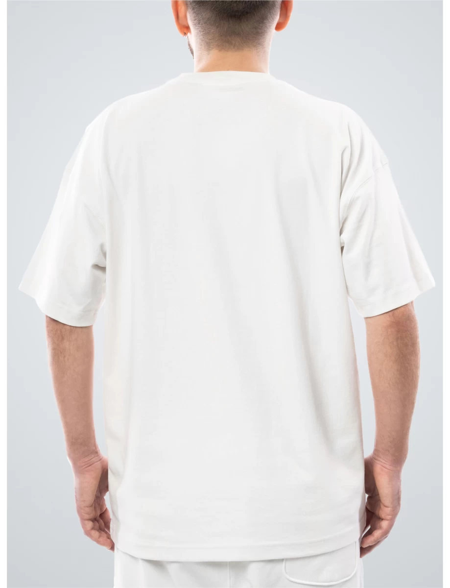 Tricou alb barbati cu imprimeu DOPES